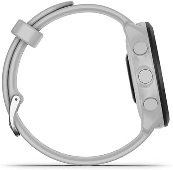Garmin Forerunner 55 GPS Running Watch (White) | Official USA Partner Model | Bundle with 2-Pack Screen Protector Bundle