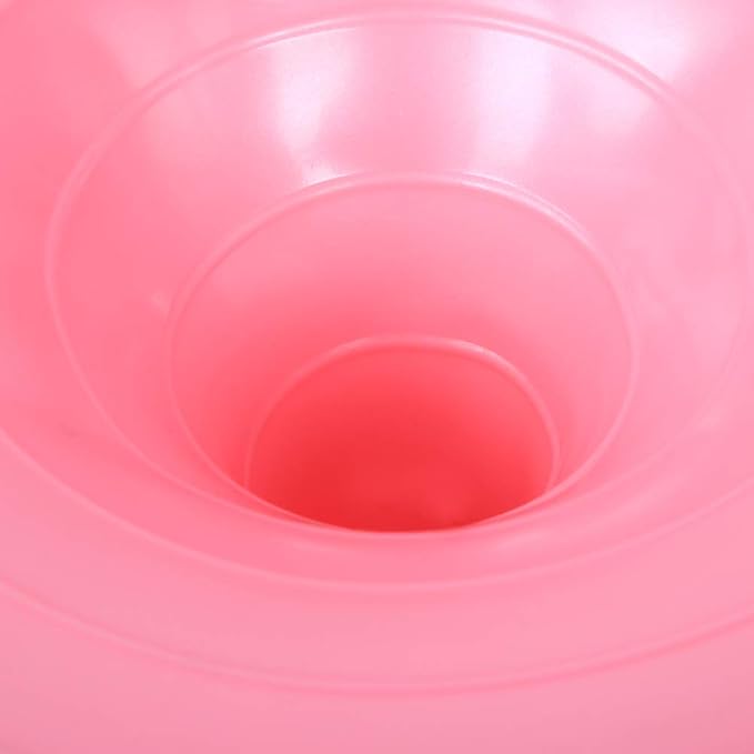 Yoga Ball - 50cm Exercise Ball - PVC Doughnut Shape - Yoga Ball Chair - Balance Trainer - Thicken Anti-Explosion Inflatable Seating Exercise - for Office & Home & Gym