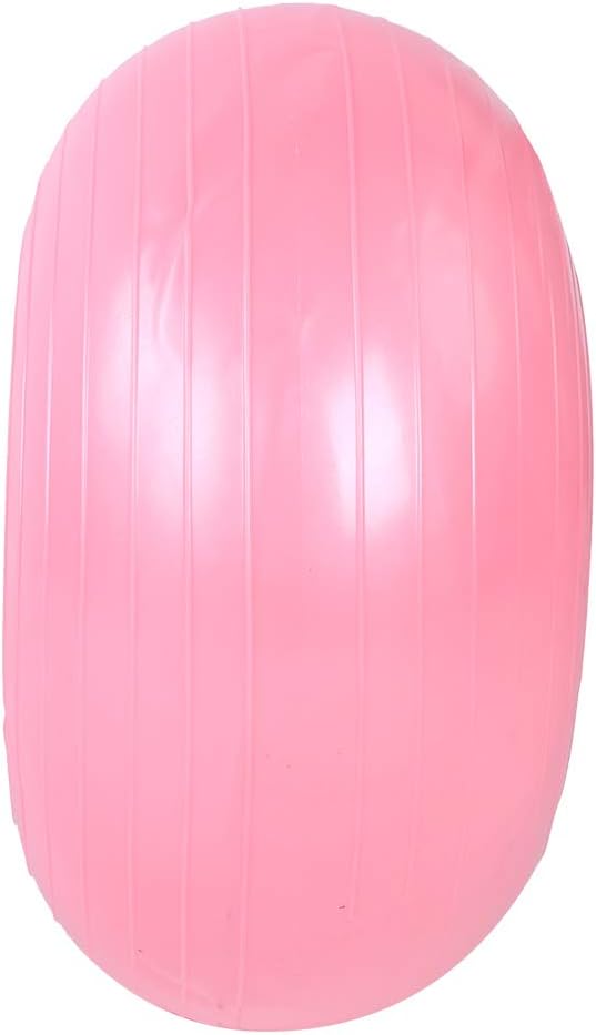 Yoga Ball - 50cm Exercise Ball - PVC Doughnut Shape - Yoga Ball Chair - Balance Trainer - Thicken Anti-Explosion Inflatable Seating Exercise - for Office & Home & Gym