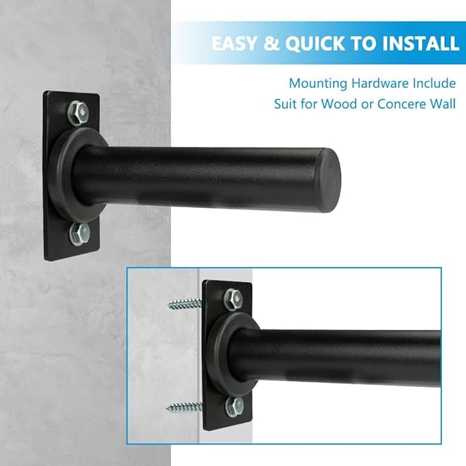 Weight Plate Holder, Steel Wall Mounted Weight Plate Rack Storage for 2" Weight Plate, Mounting Hardware Included