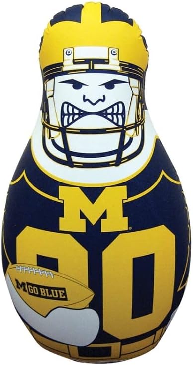 Fremont Die NCAA Alabama Crimson Tide Bop Bag Inflatable Tackle Buddy Punching Bag, Standard: 40" Tall, Team Colors