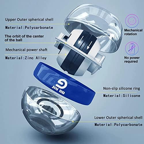 Wrist Trainer Ball Auto-Start Wrist Strengthener Gyroscopic Forearm