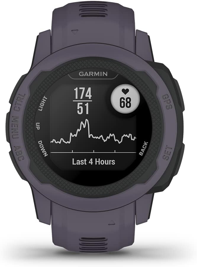 Garmin Instinct 2S, Smaller-Sized GPS Outdoor Watch, Multi-GNSS Support, Tracback Routing, Deep Orchid