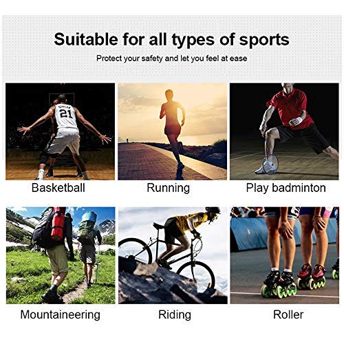 PISIQI Knee Pads Compression Pads Long Leg Sleeve Collision Avoidance Brace Protection Knee Sleeve for Basketball Football Volleyball Cycling (1 Pair)