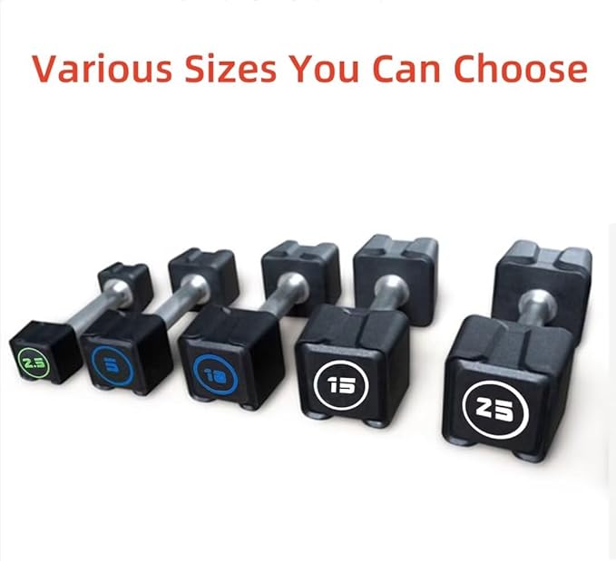 Cast Iron Dumbbells,(5.5LB-30LB)/Single(30LB/55LB) Dumbbell Weights with PU Coating and Anti-slip Grip,No Odor