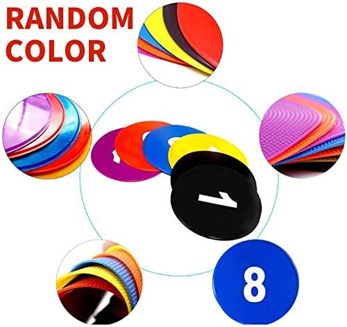 TNZMART 9 Inch Spot Markers Multicolor Number Football