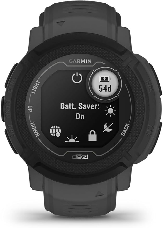 Garmin Instinct 2, dezl Edition, Rugged Trucking Smartwatch, Easy Break Planning, Compatible with the dezl OTR Navigator, Black