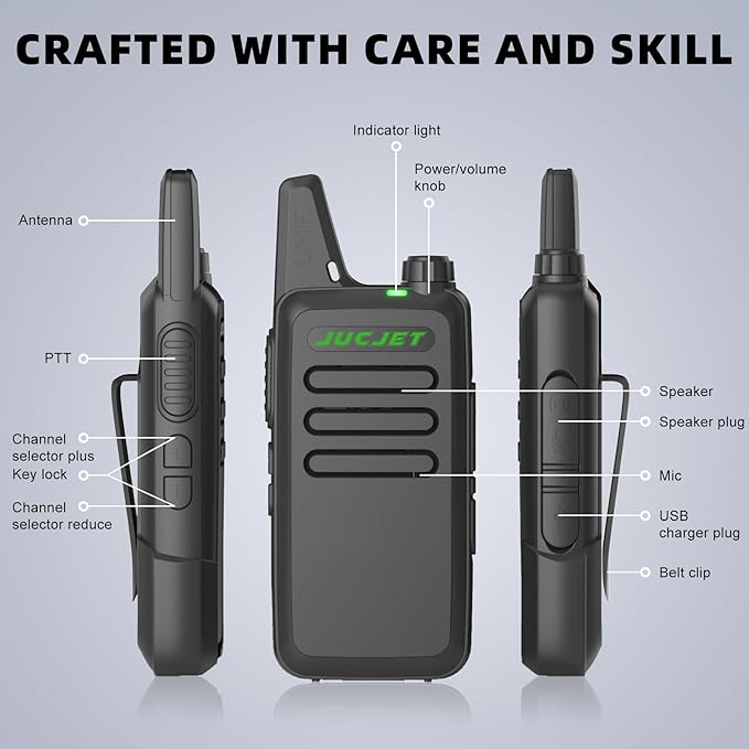 F20 Walkie Talkies 2 Way (4 Pack)