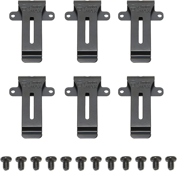 Radio Belt Clip 208 TK 308 22AT, 22AT, for 888S BF 666s Replacement, 6Pcs