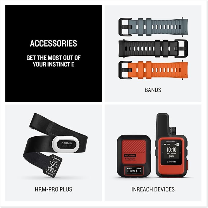 Garmin Instinct E Rugged GPS Adventure Smartwatch, Electric Lime with Twilight Band | 40mm | Wrist Based Heart Rate Monitor, Up to 16 Days of Battery Life with Signature Stand Power Bundle