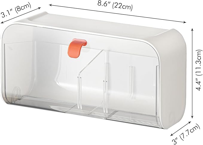 Poeland Wall Mounted Storage Box 2)