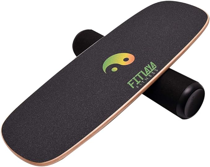 Fitlaya Fitness Balance Board Trainer Wooden Training Equipment for Fitness Workout, Hockey, Skateboarding, Surfing and Snowboarding