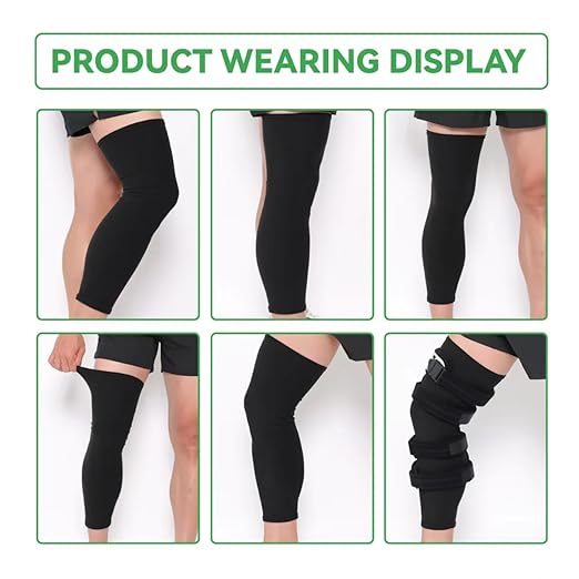 Orthomen Knee Brace Undersleeve, Reaction Compression Support Closed Patella Protects Skin from Abrasions and Irritations,Comfortable,Breathable, Lightweight,Non Slip Material (Pack of 2) Medium