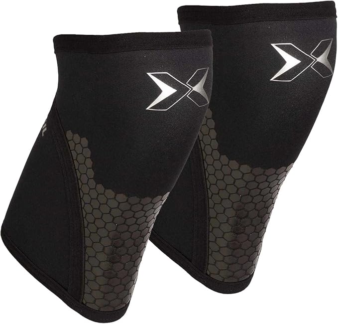 PICSIL Knee Sleeves 5&7mm (1 Pair) Support & Compression for Weightlifting, Powerlifting & Cross Training, Premium Protective Knee Pads for Comfort and Safety, Women & Men