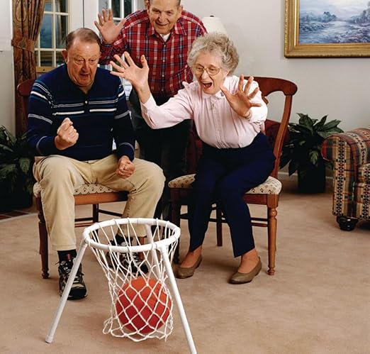 S&S Worldwide Floor Basketball Set