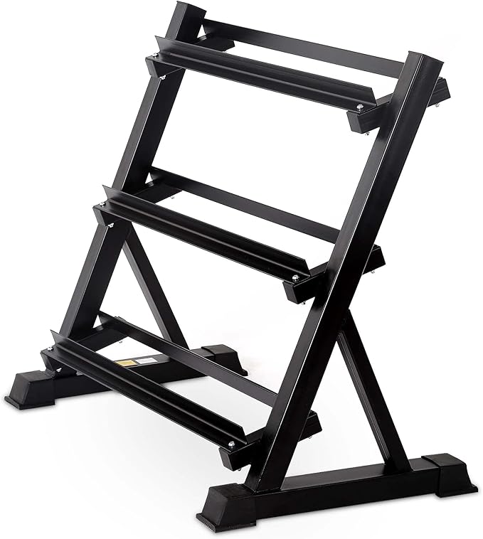 FDW 3-Tier Dumbbell Rack Weight Storage Rack for Home Gym,Multilevel Weight Rack Suitable for Dumbbells of Different Sizes