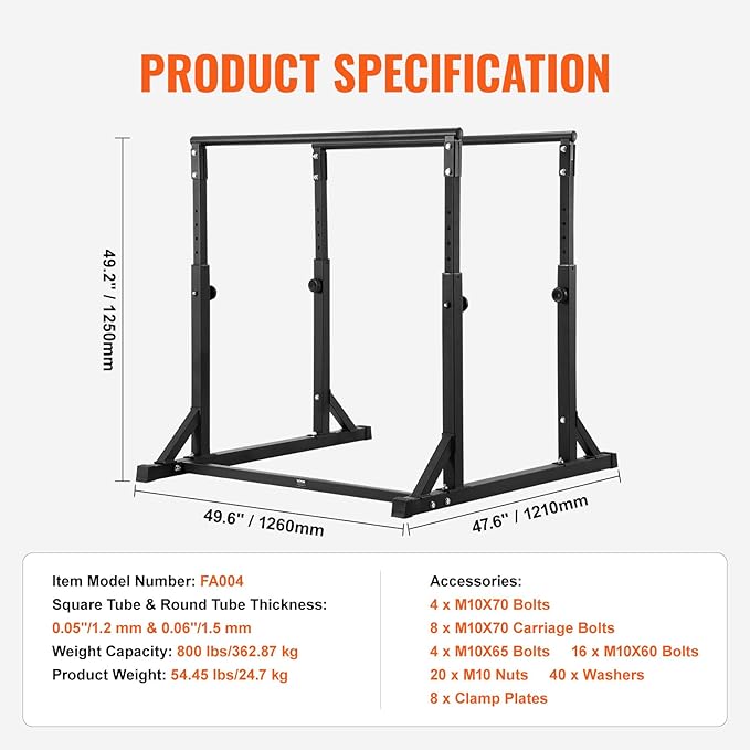 VEVOR Dip Bar 800 lbs