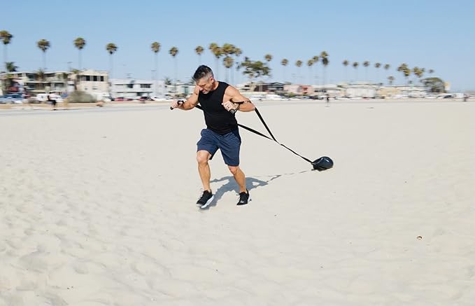 Resistance Training Sled - Weight Sled Harness & 3X The 4-Piece Kit