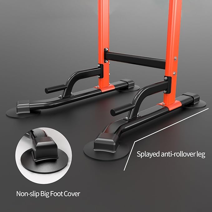 Pull Up Dip Station For Home Gym Strength 330LBS T055CDC T055CDC