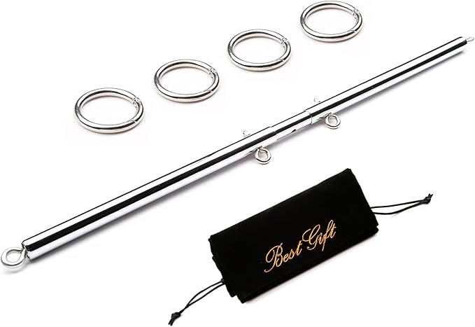 TMEOIIPY Expandable Silver Pilates Spreader Bar Set Sports