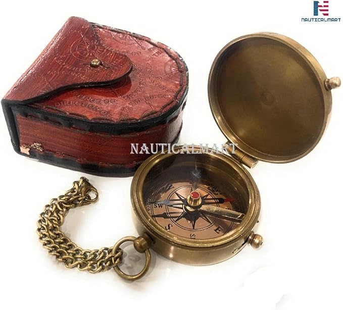 Brass Compass Follow Your Inner/Inspirational Gift/Directional Magnetic Compass