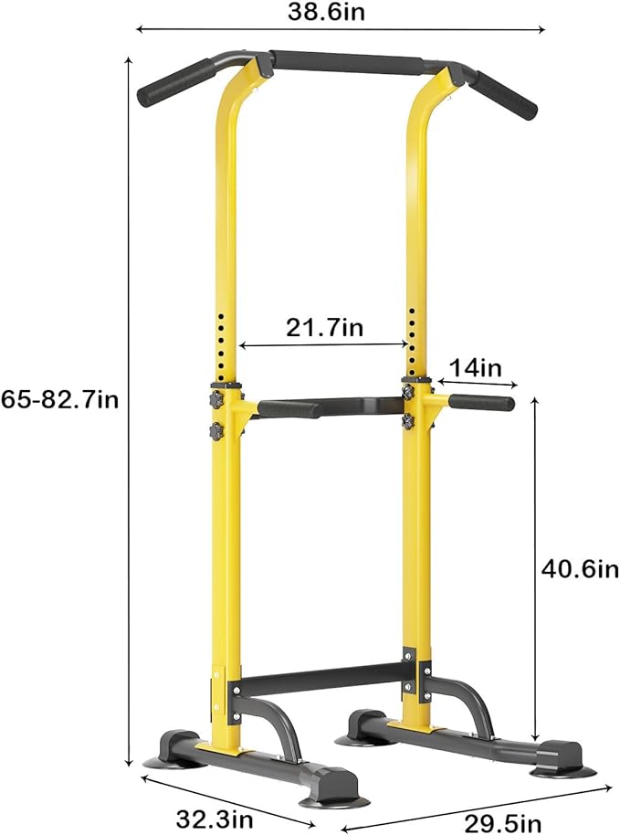SogesPower Power Tower Dip Station Pull Up Bar