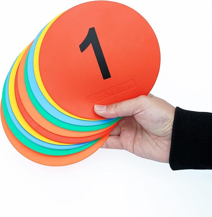 Flat Cones Spot Markers Soccer Basketball Sports Speed