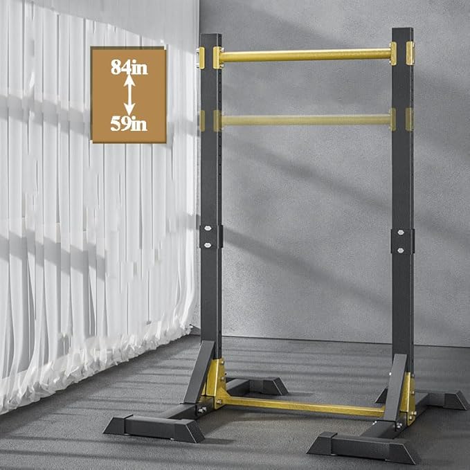 Power Tower Dip Station 59-84in Adjustable