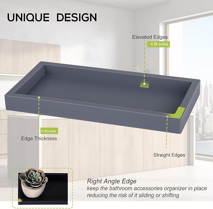 Bathroom Trays for Counter