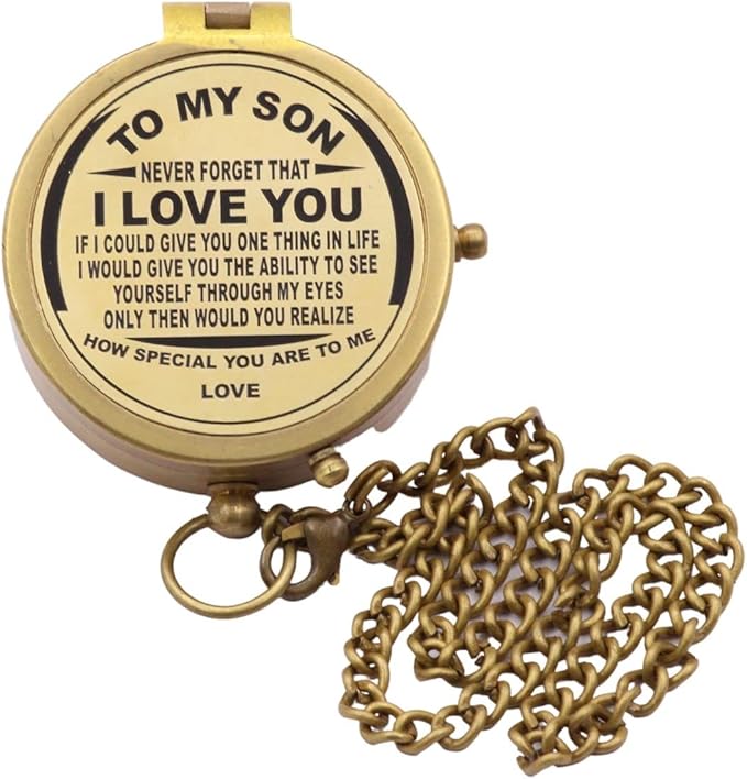 Engraved Compass to Son