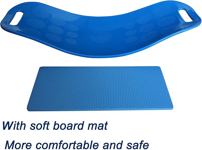 Balance Simply Board with Workout Mat - Yoga Fitness Balance Board for Core Training