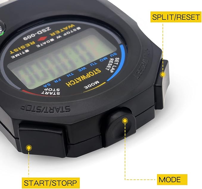 Multi-Function Electronic Digital Sport Stopwatch Timer (15pack)