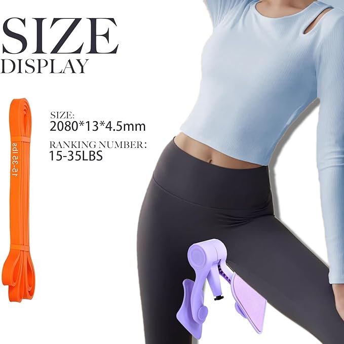 Thigh Master Hip Trainer Kegel Exerciser with Adjustable Baffle