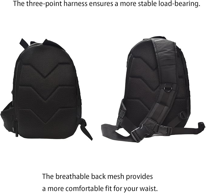 Pickleball Bag Pickleball Paddle Backpack For Women Man Mens Sling Bag Accessories Tennis Racket With Water Bottle Holder 17x9.5x8 Inches Ball Bag -Black