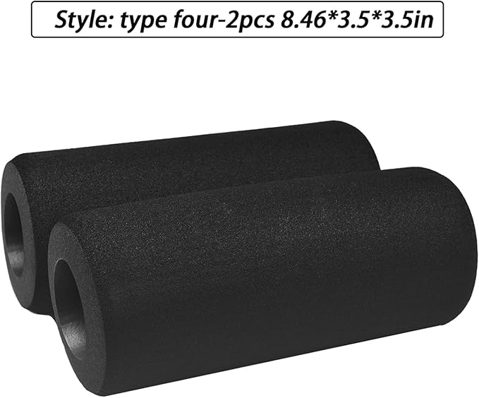 Foot Foam Pads Rollers Replacement(8.46 * 3.5 * 3.5in), Buffer Leg Tube Sponge for Marcy Smith Cage Machine, Padding Cover for Exercise Machine Home Gym Equipment Part Accesories.