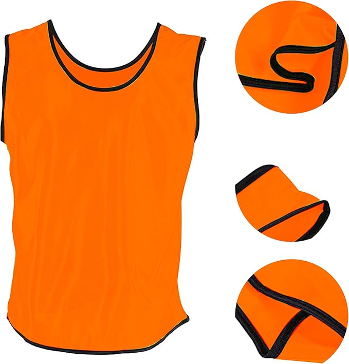 DALLX Pinnies Scrimmage Vests Team Practice Jersey for Child Youth Teen Lightweight