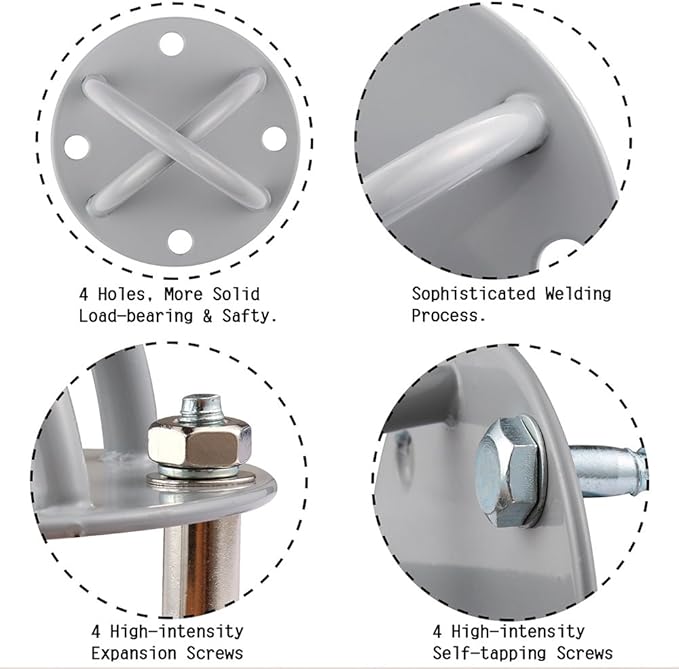 Wall Ceiling Mount Bracket for Gym & Home