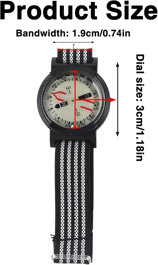 Dive Compass, Portable and Convenient Acrylic Wrist Compass