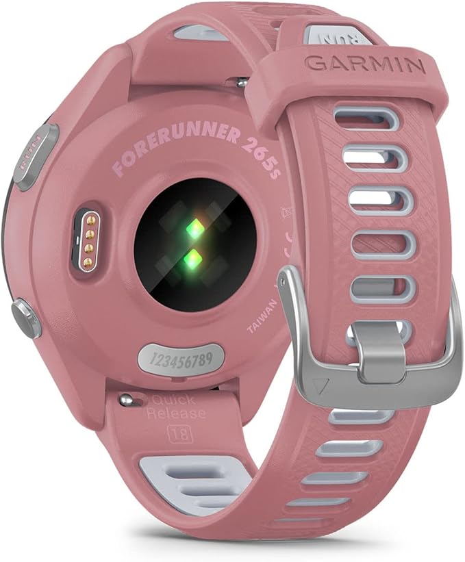 Garmin Forerunner 265S (Light Pink/Whitestone) Running GPS Smartwatch | Colorful AMOLED Display, Training Metric, & Recovery Insights | Gift Bundle with HD Screen Protectors, Wall Adapter & Hard Case