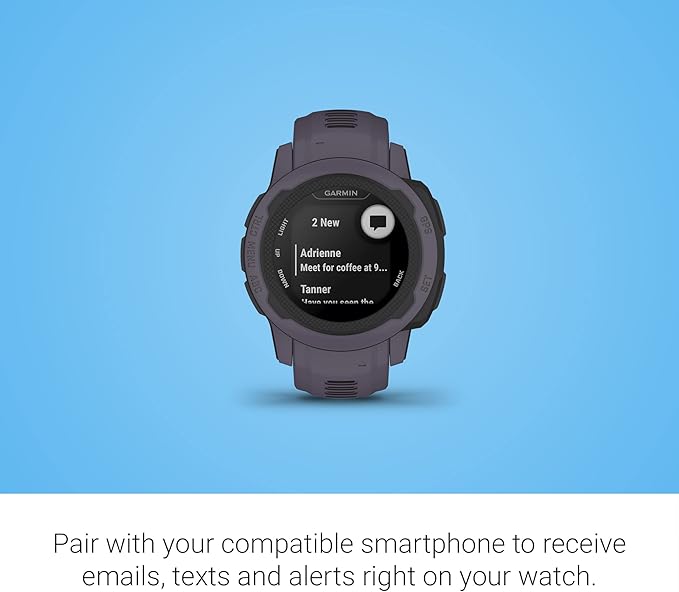 Garmin Instinct 2S, Smaller-Sized GPS Outdoor Watch, Multi-GNSS Support, Tracback Routing, Deep Orchid