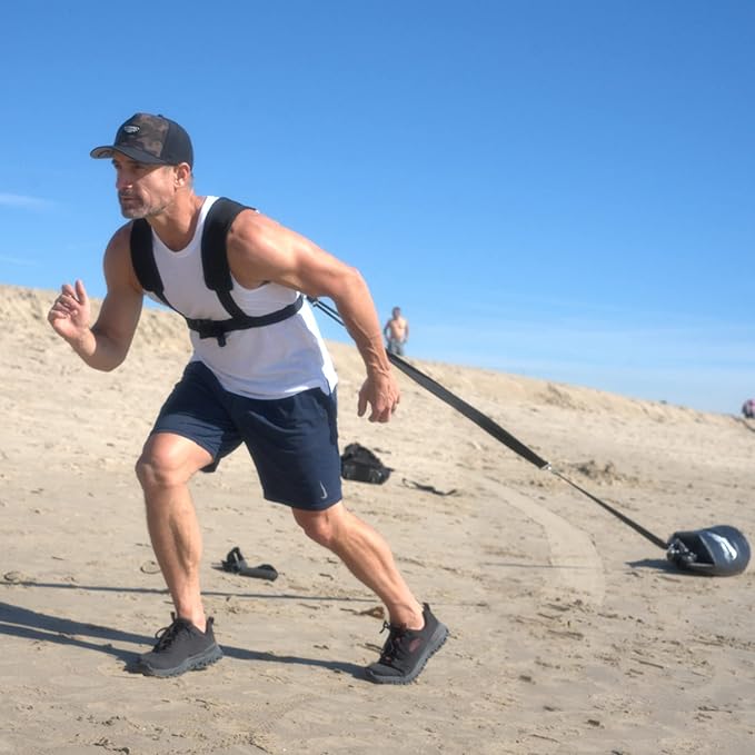 Resistance Training Sled - Weight Sled Harness & 3X The 4-Piece Kit