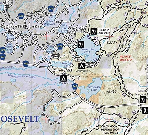 Outdoor Trail Maps Poudre Canyon - Colorado Topographic (2020)