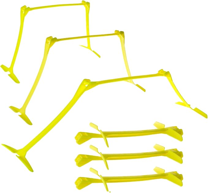 Yaegoo Pro 6 Pcs Adjustable Hurdles and 12 6" 9" 9" 12" 12" for