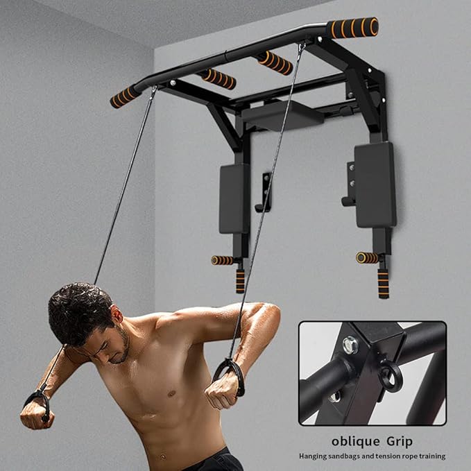 STARBRILLIANT Pull Up Bar Wall Mounted Chin Up 440 Lbs
