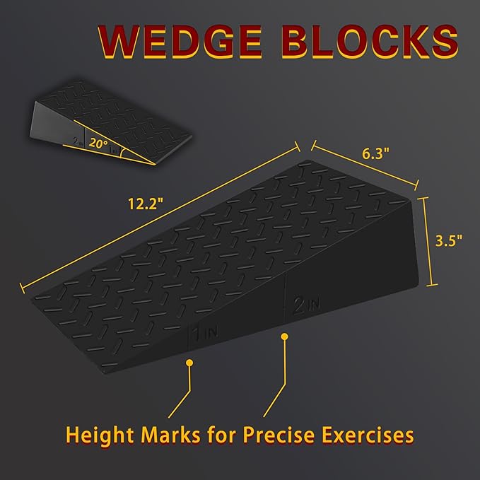 Squat Wedge Block Slant Board: for Squats Heel