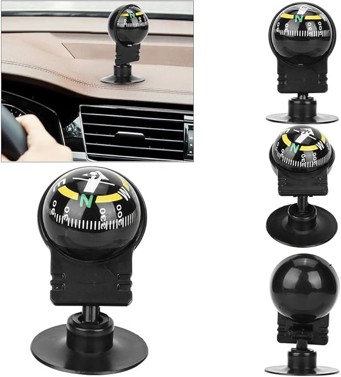 Car Compass Ball 2pcs Portable