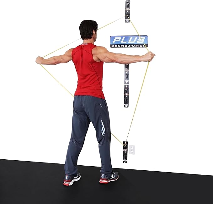 Anchor Gym Plus Station - Resistance Band Wall Mount System (4 Units, 8 Anchoring Points) | Wall Anchors for Resistance Bands, Bodyweight Straps, Cables & Workout Ropes | Heavy-Duty Gym Wall Anchors