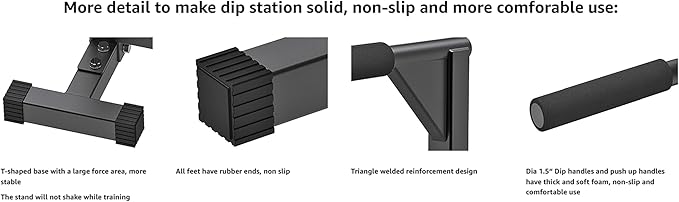 Power Tower Dip Station with Bench Pull Up