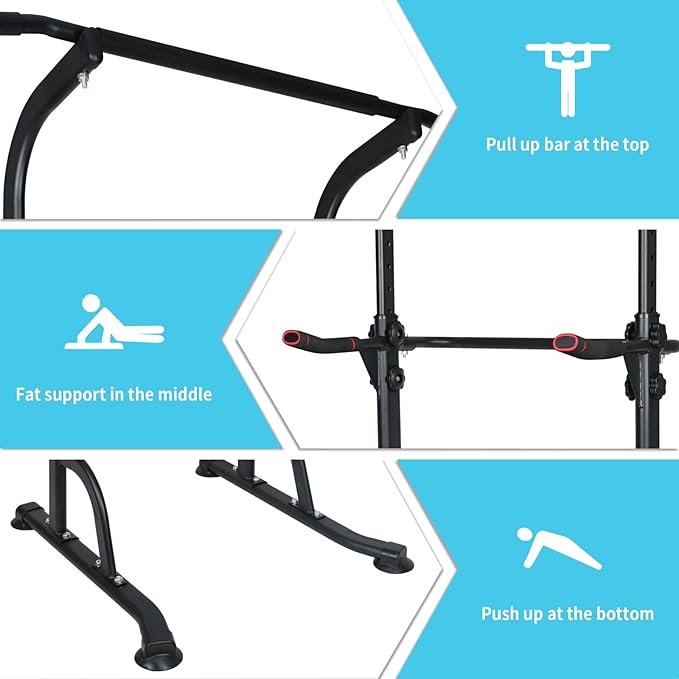 Adjustable Height Dip Bar Station