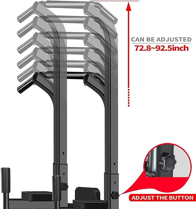 Power Tower Adjustable Height Pull Up & Dip